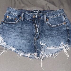 Aeropostale Blue Distressed Jean Shorts